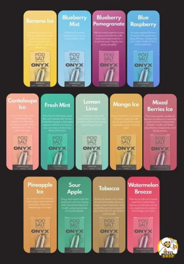 Pod Salt Onyx 4000 Puffs Disposable Vape - Vape in Downtown